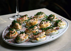 Oregon Dungeness Crab Deviled Eggs